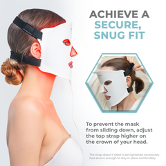 Nourished Bodynskin LED Light Therapy Face Mask - 7 Color Modes with Near-Infrared, 456 LEDs